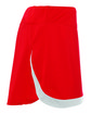 Augusta Sportswear Girls' Action Colorblock Skort red/ white ModelSide