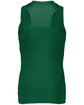 Augusta Sportswear Ladies' Crossover Tank dark green/ wht ModelBack
