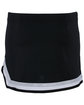 Augusta Sportswear Ladies' Pike Skirt blk/ wh/ mtl slv ModelBack