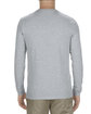 Alstyle Adult 4.3 oz., Ringspun Cotton Long-Sleeve T-Shirt athletic heather ModelBack