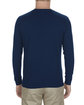 Alstyle Adult 4.3 oz., Ringspun Cotton Long-Sleeve T-Shirt navy ModelBack