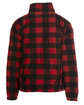 Burnside Men's Full-Zip Polar Fleece Jacket red/ black ModelBack