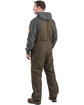 Berne Men's Heartland Insulated Washed Duck Bib Overall olive duck ModelBack