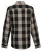 Burnside Ladies' Buffalo Plaid Woven Shirt black/ grey ModelBack