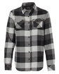 Burnside Ladies' Plaid Boyfriend Flannel Shirt black FlatFront