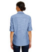 Burnside Ladies' Chambray Woven Shirt light denim ModelBack