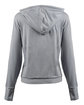 Burnside Ladies' Modest Crop Hooded Sweatshirt hthr light grey ModelBack