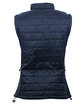 Burnside Ladies' Quilted Puffer Vest navy ModelBack