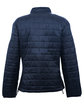 Burnside Ladies' Burnside Quilted Puffer Jacket navy ModelBack