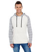 Burnside Adult Raglan Sleeve Striped Jersey Hooded T-Shirt  