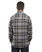 Burnside Men's Plaid Flannel Shirt light grey ModelBack