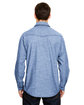 Burnside Men's Chambray Woven Shirt light denim ModelBack