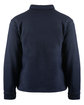 Burnside Fleece Snap Jacket navy ModelBack