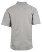 Burnside Men's Woven Short-Sleeve Shirt light grey ModelBack