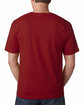 Bayside Adult T-Shirt cardinal ModelBack