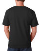 Bayside Adult T-Shirt black ModelBack
