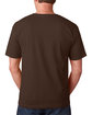 Bayside Adult T-Shirt chocolate ModelBack