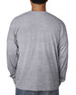 Bayside Unisex Made In USA Midweight Long Sleeve T-Shirt dark ash ModelBack
