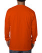 Bayside Unisex Made In USA Midweight Long Sleeve T-Shirt bright orange ModelBack