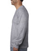 Bayside Unisex Made In USA Midweight Long Sleeve T-Shirt dark ash ModelSide