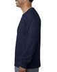 Bayside Unisex Made In USA Midweight Long Sleeve T-Shirt light navy ModelSide