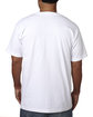 Bayside Unisex Made In USA Midweight Pocket T-Shirt white ModelBack