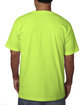 Bayside Unisex Made In USA Midweight Pocket T-Shirt lime green ModelBack