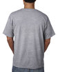 Bayside Unisex Made In USA Midweight Pocket T-Shirt dark ash ModelBack