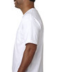Bayside Unisex Made In USA Midweight Pocket T-Shirt white ModelSide