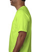 Bayside Unisex Made In USA Midweight Pocket T-Shirt lime green ModelSide