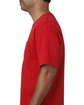 Bayside Unisex Made In USA Midweight Pocket T-Shirt red ModelSide
