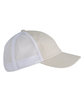 Big Accessories Washed Trucker Cap stone/ white ModelSide