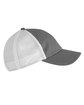 Big Accessories Washed Trucker Cap iron/ white ModelSide