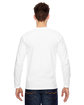 Bayside Unisex Made In USA Heavyweight Long Sleeve T-Shirt white ModelBack