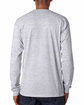 Bayside Unisex Made In USA Heavyweight Long Sleeve T-Shirt ash ModelBack