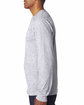 Bayside Unisex Made In USA Heavyweight Long Sleeve T-Shirt ash ModelSide