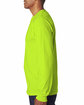 Bayside Unisex Made In USA Heavyweight Long Sleeve T-Shirt lime green ModelSide