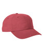 Big Accessories Heavy Washed Canvas Cap antique red OFFront
