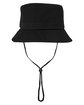 Big Accessories Lariat Boonie Hat black ModelBack