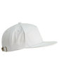 Big Accessories Hybrid Flat Bill Cap white ModelSide