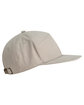 Big Accessories Hybrid Flat Bill Cap light khaki ModelSide