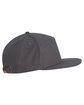 Big Accessories Hybrid Flat Bill Cap dark gray ModelSide