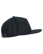 Big Accessories Hybrid Flat Bill Cap black ModelSide