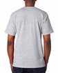 Bayside Unisex Made In USA Heavyweight Pocket T-Shirt ash ModelBack