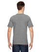 Bayside Unisex Made In USA Heavyweight Pocket T-Shirt dark ash ModelBack