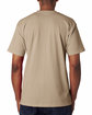 Bayside Unisex Made In USA Heavyweight Pocket T-Shirt sand ModelBack