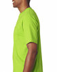 Bayside Unisex Made In USA Heavyweight Pocket T-Shirt lime green ModelSide