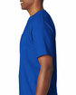 Bayside Unisex Made In USA Heavyweight Pocket T-Shirt royal blue ModelSide
