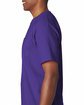 Bayside Unisex Made In USA Heavyweight Pocket T-Shirt purple ModelSide