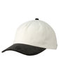 Big Accessories Two-Tone Corduroy Cap cream/ black ModelQrt